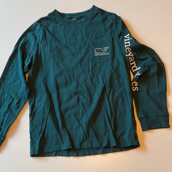 Vineyard Vines Kids Teal Long Sleeve Tee - Picture 1 of 1